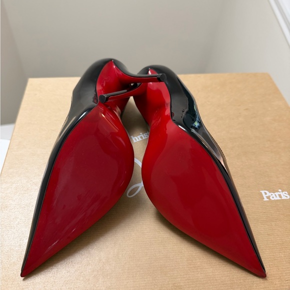 Christian Louboutin Glossy Black Heels - Picture 4 of 6